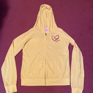 Victoria Secret Pink Women’s Yellow Jacket Size Small